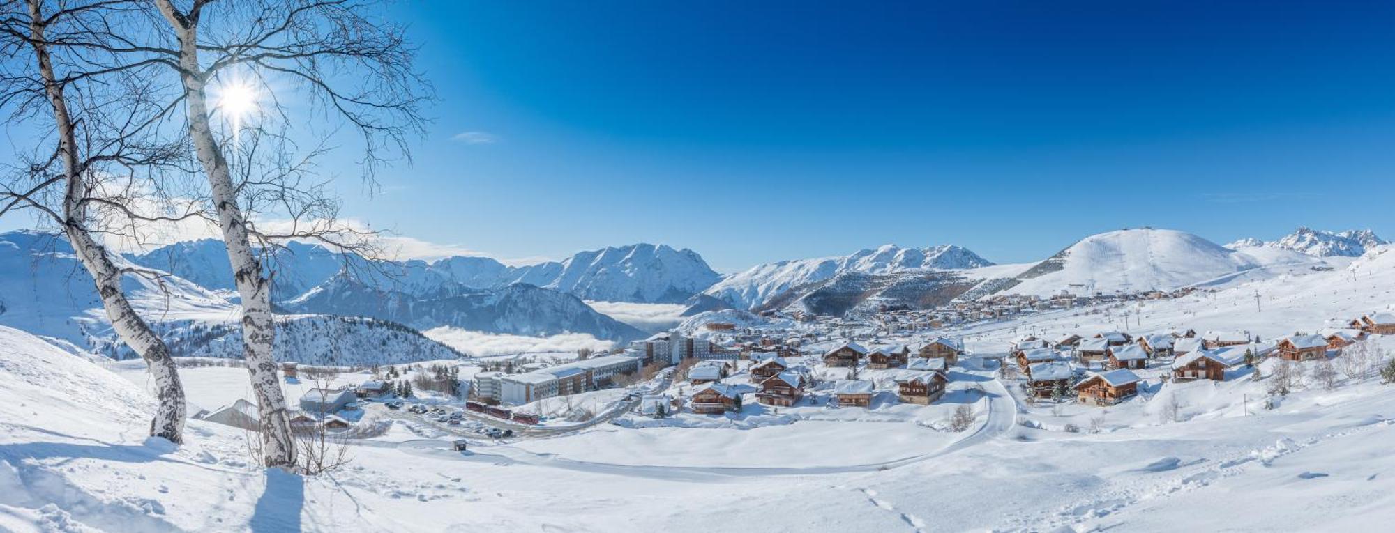 Chalet Alpe D'Huez 1850-Sea And Mountain Pleasure Avec 2 Appartements- 1 Appartement 3 Chambres 8 Couchages - 3 Salles D'Eau Et 1 Appartement 5 Chambres 12 Couchages 5 Salles D'Eau - Jacuzzi Et Sauna -Pieds Des Pistes Et Centre Екстер'єр фото